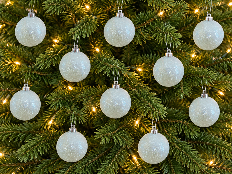 Plastikowa kulka, brokatowy wystr&oacute;j, Mennica kolor, D-60, Mennica