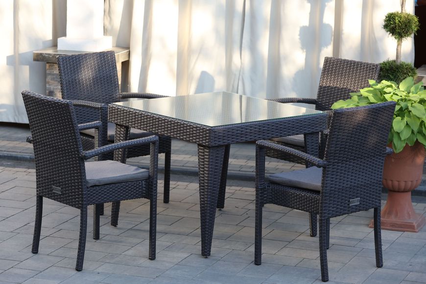 Garden set Classic Middle, Anthracite rattan, Anthracite, Gray
