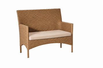 Rattan sofa MARAT MAXI, Beige rattan, Beige, Beige