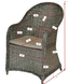 Olivia Korfy garden set, Tobacco rattan, Tobacco, Gray