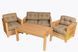 Garden set SPACE WOOD MIDDLE, Natural wood color, Brown