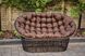 Rattan sofa MAMASET, Brown rattan, Brown, Brown