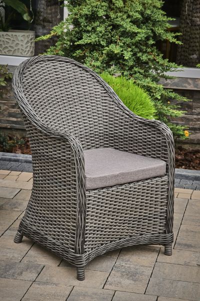 Olivia Quattro garden set, Gray rattan, Grey, Beige