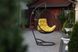 Krzesło-huśtawka COCON, Brązowy rattan, Brązowy, Żółty