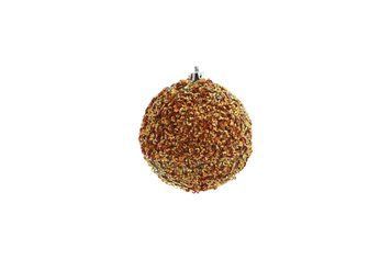 Plastic ball, sequin decor, orange color, D-60, Orange