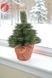 Artificial Christmas tree &ldquo;Alaska mini in a pot&rdquo;, molded plastic, dark green color, 0.4 m, 40 cm, Dark Green