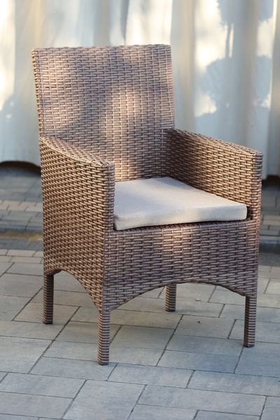 Garden set MONACO MIDL, Tobacco rattan, Tobacco, Beige