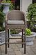 Rattan bar chair DUBLIN, Black and beige rattan, Almond, Gray