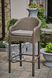 Rattan bar chair DUBLIN, Black and beige rattan, Almond, Gray