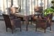Garden set MONACO MIDL, Tobacco rattan, Tobacco, Beige