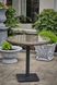 DUBLIN garden set, Black and beige rattan, Almond, Gray