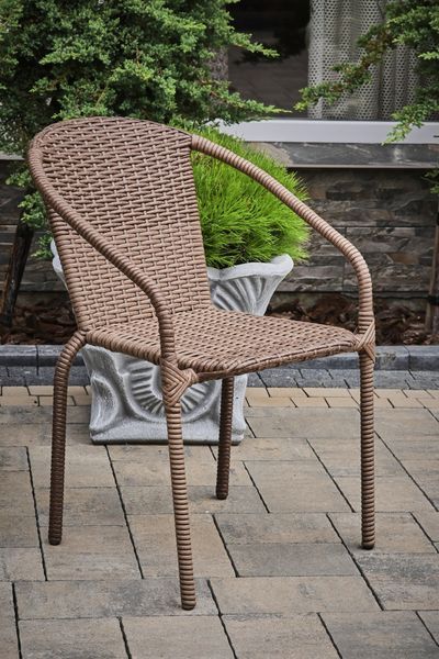 Krzesło rattanowe KOSMEIA, Tobacco rattan, Tobacco