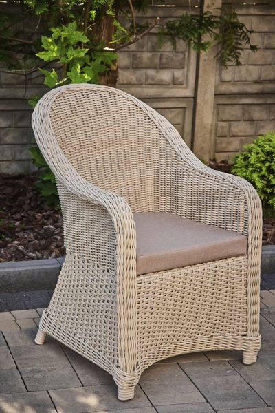 Garden set OFELIA PLUS, Ivory rattan, Ivory, Beige