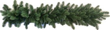 Artificial garland "Alaska", cast plastic, dark green color, 1.2 m
