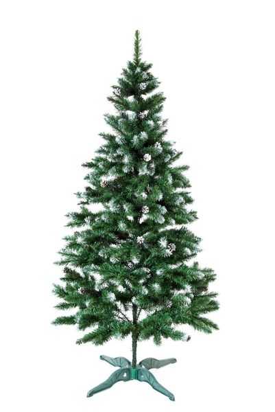 Artificial Christmas tree “European”, PVC, dark green, white ends, 1.2, Dark Green