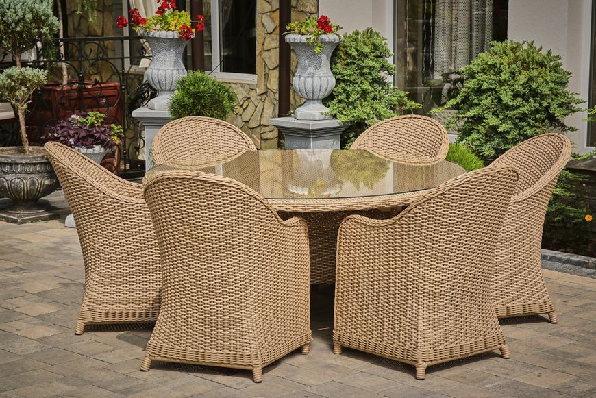 Olivia Lux garden set, Beige rattan, Beige, Beige