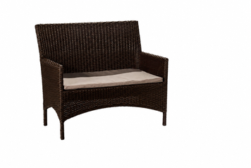 Rattan sofa MARAT, Brown rattan, Brown, Beige