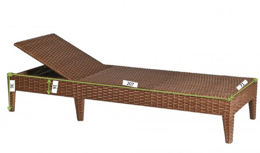 Lounger Florida, Brown