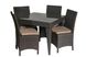 Set VANILLE MIDDLE, Anthracite rattan, Anthracite, Gray