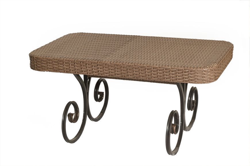 Milan Mini rattan table, Tobacco rattan, Tobacco
