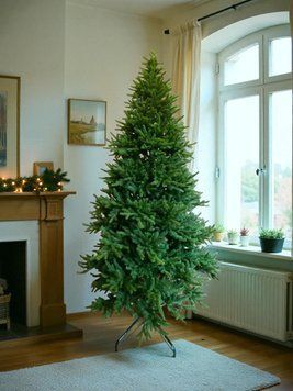 Artificial Christmas tree "Volunska", cast plastic, light green color, 2.1, Light Green, 100 sm
