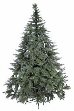 Artificial Christmas tree "Olenka" luxury, molded plastic, dark green color, 2.1, Dark Green