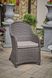 Garden set Olivia, Anthracite rattan, Anthracite, Beige