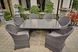 Garden set Olivia, Anthracite rattan, Anthracite, Beige